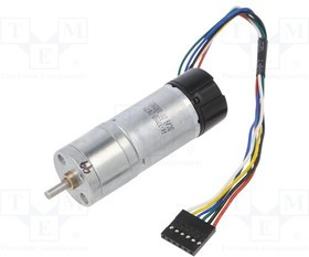 POLOLU-4807, Двигатель: DC, с энкодером, с редуктором, HP, 6ВDC, 6,5А, 98,78: 1