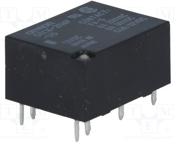 G6CK-2114P-US-12DC, Реле электромагнитное, SPST-NO + SPST-NC, Uобмотки 12VDC G6CK-2114P-US-12DC, Реле электромагнитное, SPST-NO + SPST-NC, Uобмотки 12VDC