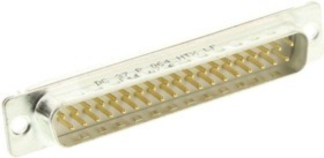 DC37P064HTXLF, Разъем D Sub, DB37, Standard, Штекер, Серия D, 37 контакт(-ов), DC, Solder Cup
