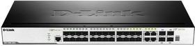 Коммутатор D-Link DGS-3000-28SC управляемый 19U 24x10/100/1000BASE-T 4x10/100/1000BASE-T/Mini GBIC (SFP)