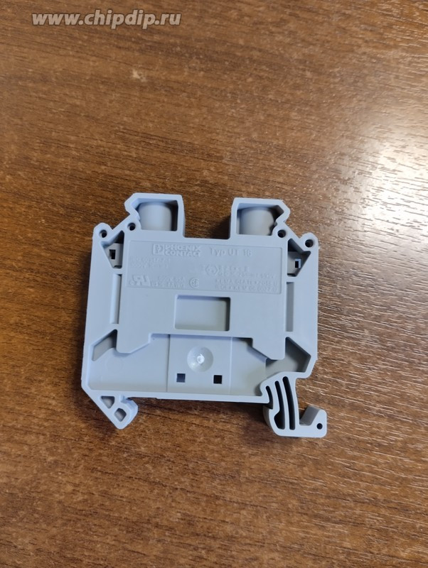 Клемма проходная UT 16 /12,2mm, винтовая, 2 присоед., 16(max 25)mm2, 76A, 1000V, серая Клемма проходная UT 16 /12,2mm, винтовая, 2 присоед., 16(max 25)mm2, 76A, 1000V, серая