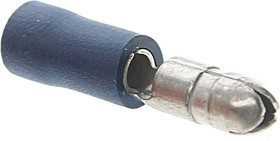 47515, Клемма (папа) круглая под провод 2.5 кв.мм с изоляцией ПВХ КВТ 47515, Клемма (папа) круглая под провод 2.5 кв.мм с изоляцией ПВХ КВТ