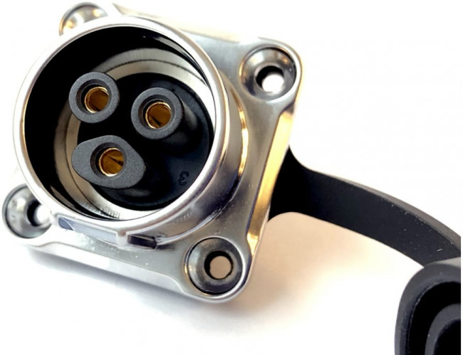 3-полюсный водостойкий разъём IP67 500V 20A TT20-03F-PE-01-001