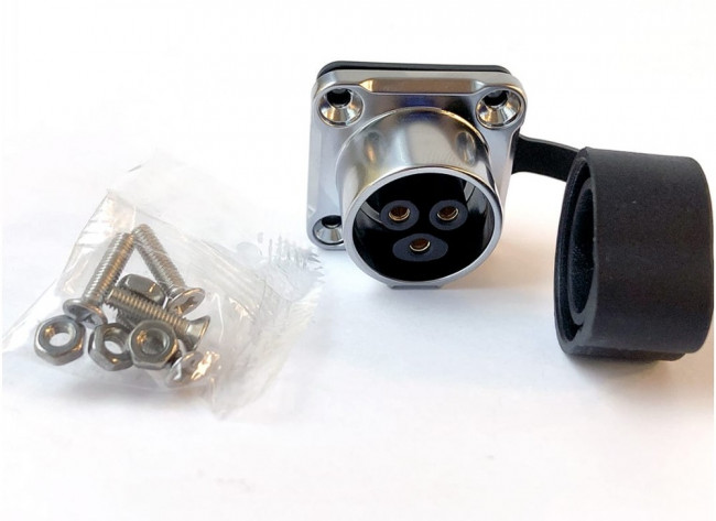 3-полюсный водостойкий разъём IP67 500V 20A TT20-03F-PE-01-001