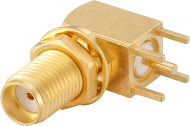 32K246-400L5, RF Connectors / Coaxial Connectors SMA Right Angle Jack PCB