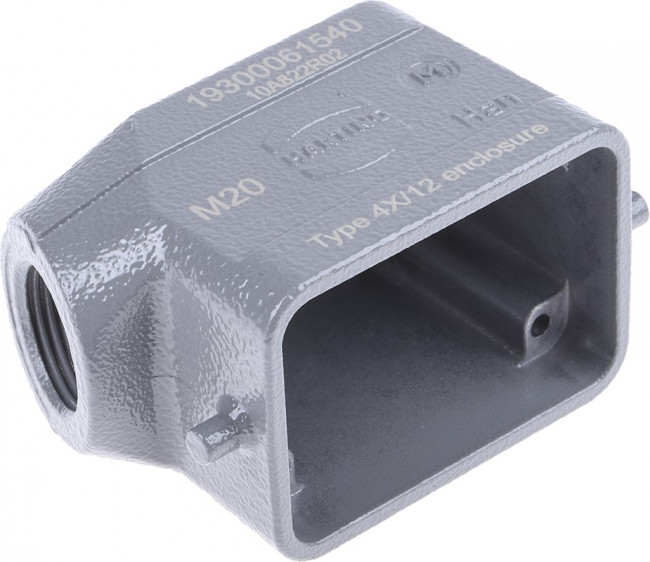 19300061540, Han B Heavy Duty Power Connector Hood, M20 Thread 19300061540, Han B Heavy Duty Power Connector Hood, M20 Thread