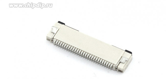 Разъем FPC Flip-Lock 0510-28RLGF 28 pin высота 1мм шаг 0,5мм