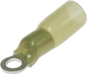 RV5.5-4 HST Yellow, Наконечник кольцевой изолированный RV5.5-4 HST, 19 А, 12-10 AWG, желтый, латунь луженая