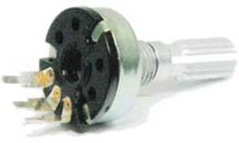 Резистор переменный, поворотный 5,0кОм, YRV-17N6