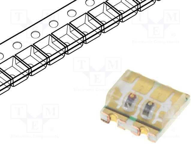 OSRG0603C1C, Светодиод,двухцветный, SMD, 0603, красный/зеленый, 120° OSRG0603C1C, Светодиод,двухцветный, SMD, 0603, красный/зеленый, 120°