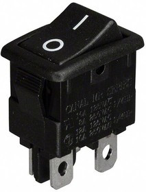 MR210C5NBB, Rocker Switches DP ON-OFF QC BLK MR210C5NBB, Rocker Switches DP ON-OFF QC BLK