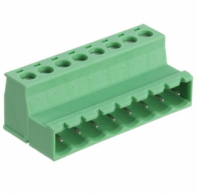 IC 2,5/ 8-ST-5,08, Съемная клеммная колодка, 5.08 мм, 8 вывод(-ов), 24AWG до 12AWG, 2.5 мм², Винт, 12 А