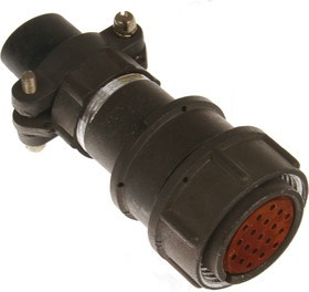 2РМТ24КПН19Г1В1, Розетка на кабель с прямым патрубком для неэкранированного кабеля