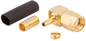 132182RP, RF Connectors / Coaxial Connectors SMA RA PLG RG316/U DBL BRAID REV POL