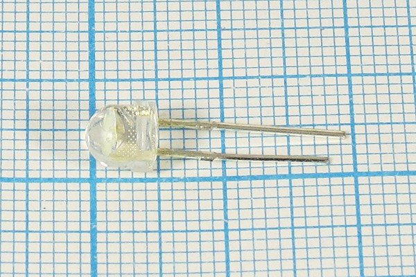 Светодиод круглый 5x5мм, белый холодный, 4000 мкд, 120 градусов, прозрачный, DFL-5053UWC; №4660 D СД 5 x 5 \белх\ 4000\120\пр\DFL-5053UWC\д