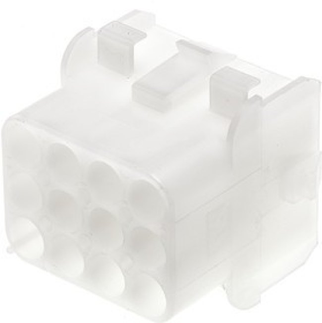 1-480709, Universal MATE-N-LOK Female Connector Housing, 12 Way, 3 Row