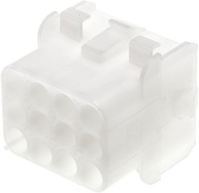 1-480709, Universal MATE-N-LOK Female Connector Housing, 12 Way, 3 Row