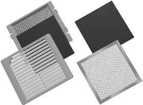 TG4B, EXHAUST GRILL, 101.6MM, ABS, BLACK