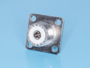UHF-JB, Разъем UHF гнездо на приборный блок, крепление под 4 винта