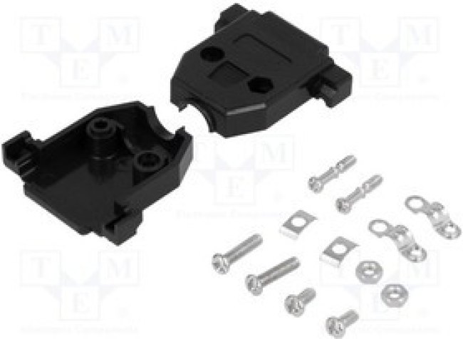 DSC-215-B, Корпус для разъемов D-Sub, D-Sub HD 26pin,D-sub 15pin, прямой