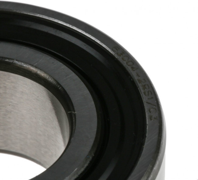 63004-2RS1/C3 Single Row Deep Groove Ball Bearing- Both Sides Sealed 20mm I.D, 42mm O.D