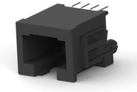 216550-1, Conn RJ-45 F 8 POS 1.27mm Solder ST Thru-Hole 8 Terminal 1 Port Cat 3 Reel
