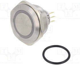 LAS1GQ30-11EG12VS, Переключатель: антивандальный, Пол: 2, SPDT, 3A/220ВAC, 5A/24ВDC