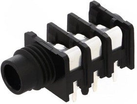 NRJ6HH, Phone Connectors 3C STEREO 3-SPST NC NO HARDWARE INCLUDED