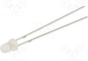 NTE30151, LED; 3mm; violet,UV; 40?50mcd; 30°; Front: convex; 3?3.2V