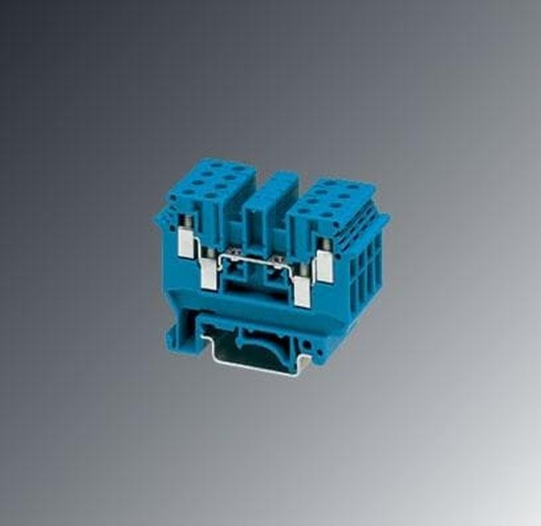 2718277, UDK 3 BU Series Blue DIN Rail Terminal Block, Screw Termination
