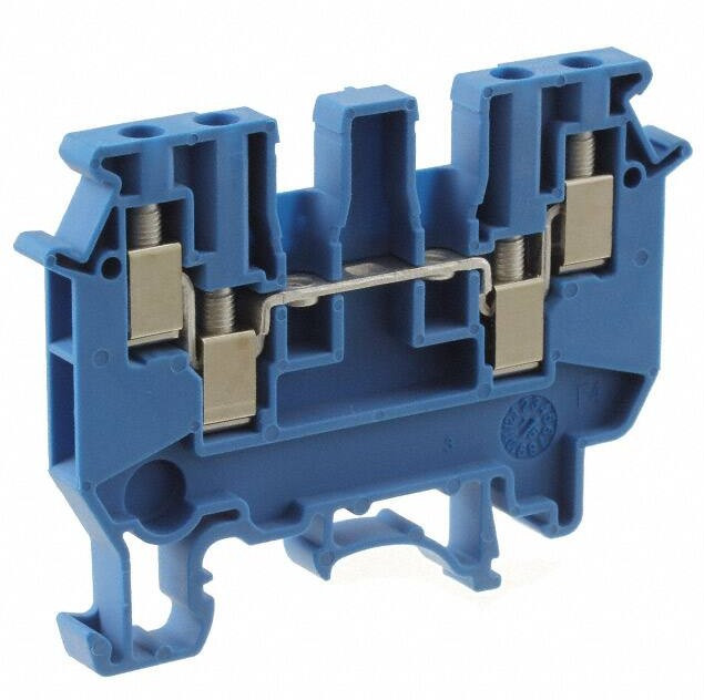 2718277, UDK 3 BU Series Blue DIN Rail Terminal Block, Screw Termination