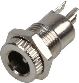 PSG08664, Разъем Питания DC, Гнездо, 2.5 мм, 16.3 мм, Монтаж на Шасси, Пайка