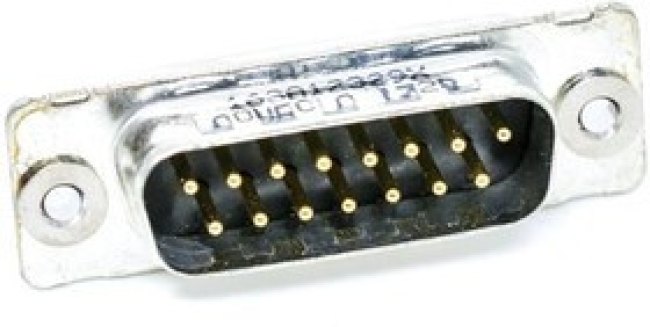 163A12329X, D-Sub Standard Connectors 15 POS M SO TIN GI FLT BUSHING