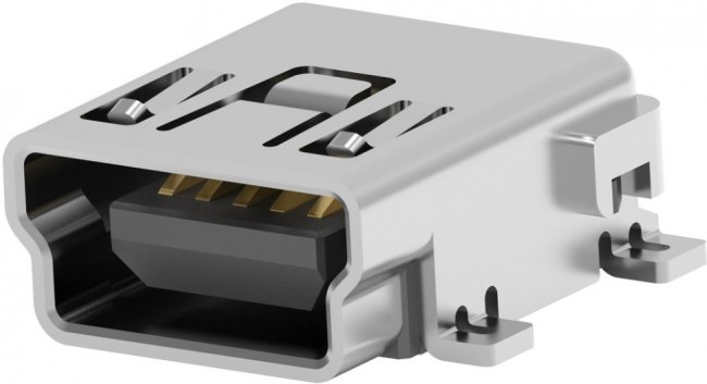 1-1734035-1, USB Connectors 5P MINI TYPE B RECPT SMT W/O POSTS 1-1734035-1, USB Connectors 5P MINI TYPE B RECPT SMT W/O POSTS