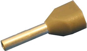 CT207508 (TIC2-0.75-8) (KLS8-01141-TE7508 grey), Наконечник 8мм для обжима двух многожильн. кабелей 0.75 мм изолированный