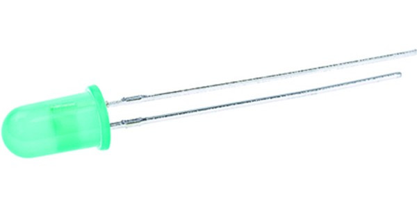 L-1503GD, Светодиод 5мм/зеленый/ 568нм/5-20мкд/60°