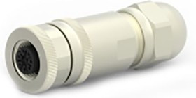 T4110012081-000, Conn M12 Circular F 8 POS Screw ST Cable Mount 8 Terminal 1 Port T4110012081-000, Conn M12 Circular F 8 POS Screw ST Cable Mount 8 Terminal 1 Port