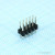 PLD-10 (DS1021-2x5SF11-B), штыри на плату двухрядные 2х5 шаг 2,54мм