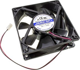 JF1238S1HR-R, вентилятор 12В 120х120х38мм подшипник скольжения авторестарт 2800 об/мин