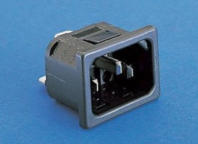 PX0575/10/63, IEC Power Connector, IEC C14 Inlet, 10 А, 250 В AC, Быстрое Соединение, Snap-In, Flange Mount PX0575/10/63, IEC Power Connector, IEC C14 Inlet, 10 А, 250 В AC, Быстрое Соединение, Snap-In, Flange Mount