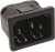 PX0575/10/63, IEC Power Connector, IEC C14 Inlet, 10 А, 250 В AC, Быстрое Соединение, Snap-In, Flange Mount PX0575/10/63, IEC Power Connector, IEC C14 Inlet, 10 А, 250 В AC, Быстрое Соединение, Snap-In, Flange Mount