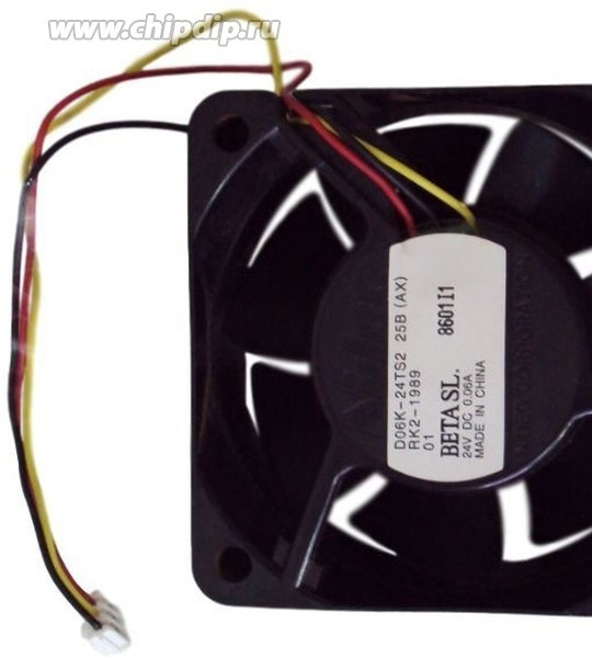 Вентилятор Nidec D06K-24TS2 27B 24v 0.06a 3 pin 60x25