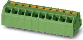 PCB terminal, 12 pole, pitch 3.5 mm, AWG 24-16, 16 A, spring-clamp connection, green, 1862039