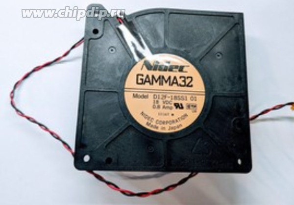Вентилятор Nidec GAMMA32 Model D12F-18SS1 01 18V DC 0.8A 120x32 улитка 2pin