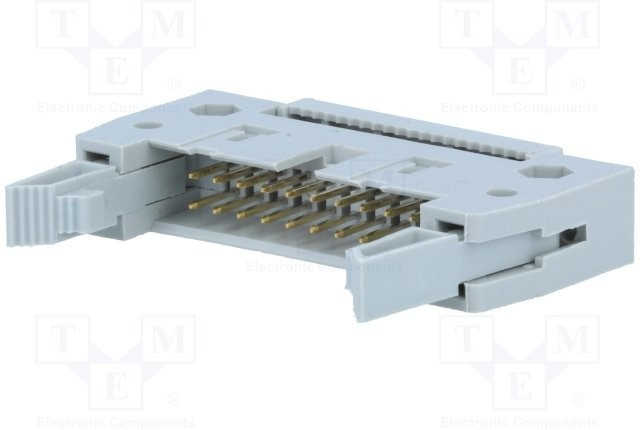 AWHP-20P, Вилка, IDC, "папа", PIN: 20, IDC, на шлейф, 1,27мм, позолота, 1А