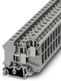3005196, UK 10-TWIN Series Grey Fused DIN Rail Terminal, Double-Level, Screw Termination, Fused 3005196, UK 10-TWIN Series Grey Fused DIN Rail Terminal, Double-Level, Screw Termination, Fused