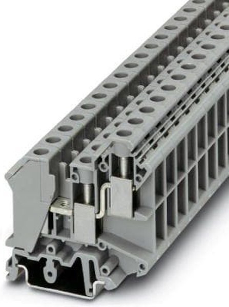 3005196, UK 10-TWIN Series Grey Fused DIN Rail Terminal, Double-Level, Screw Termination, Fused 3005196, UK 10-TWIN Series Grey Fused DIN Rail Terminal, Double-Level, Screw Termination, Fused