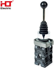 085-17-203, Джойстик LA167-PA14 4 полож. 4з с фиксацией черный HLT