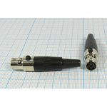 Разъем микрофонный miniXLR розетка, контакты 5P, монтаж на кабель, B8.5, MC981-5P