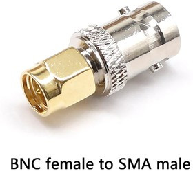 BNC(female)-SMA(male) переходник прямой. Переходник BNC(мама)-SMA(папа) прямой